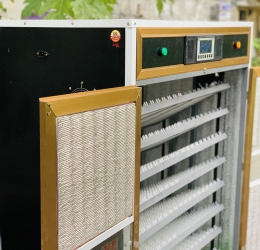 Máy ấp 1600 trứng thế hệ 2021, Tự Động hoàn toàn, Khung Kim Loại